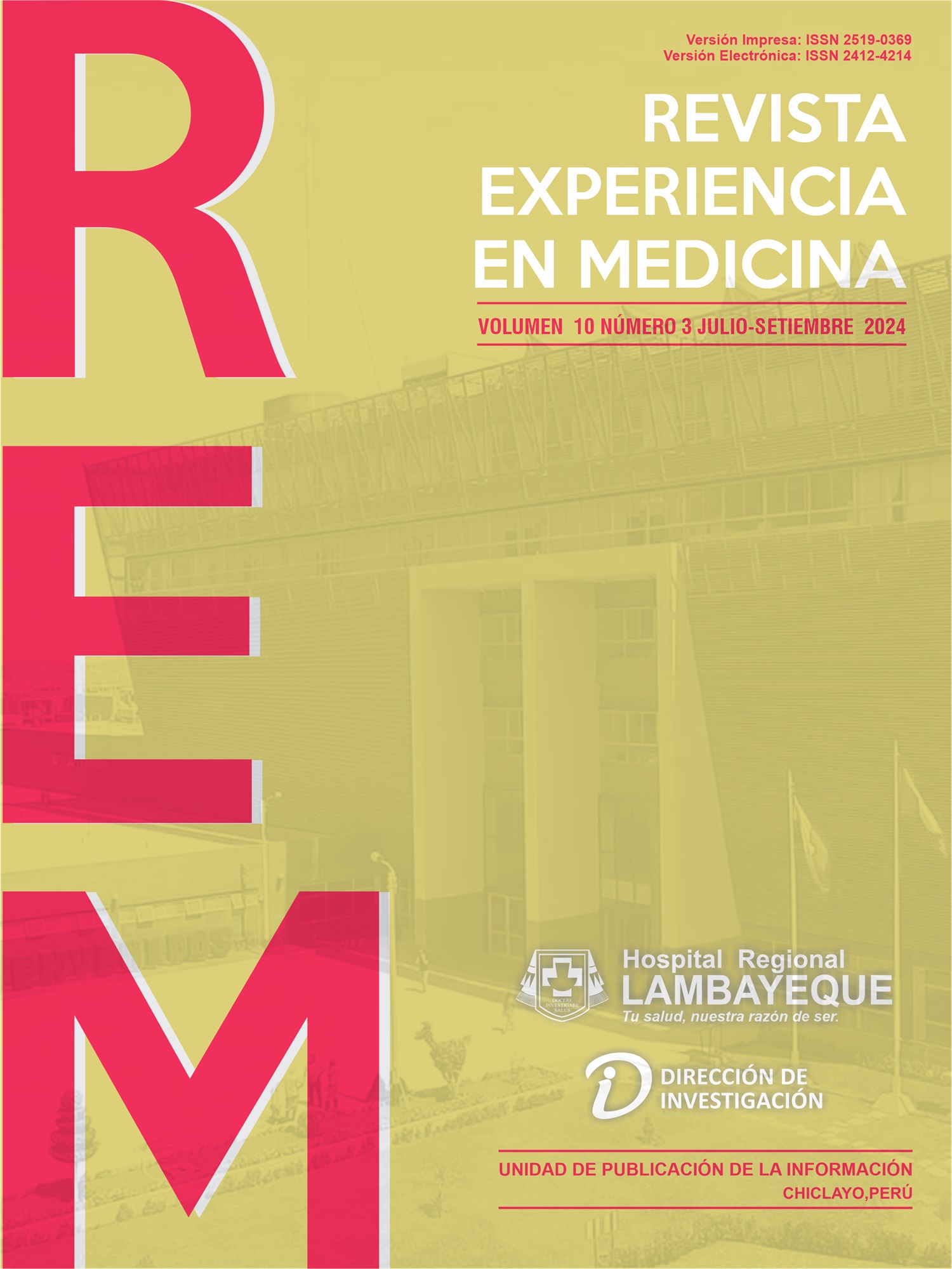 					Ver Vol. 10 Núm. 3 (2024): Revista Experiencia en Medicina del Hospital Regional Lambayeque
				